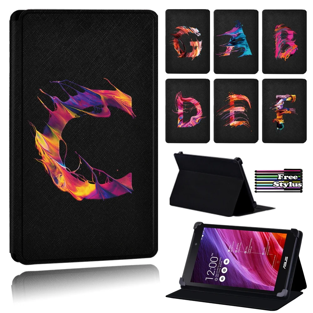 

Anti-cratch Cool Letter Tablet Case Fit Asus Memo Pad 7/Pad 10 ME102A ME103K/Pad 8 Me181C /Pad HD 7 ME173X ME173 + Free Stylus