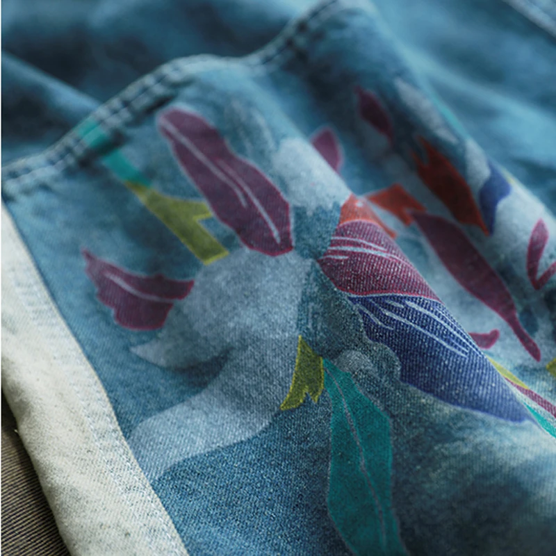 

Womens Suspenders Jumpsuit Overalls Baggy Bleached Distressed Holes Print Loose Big Oversize Retro Vintage Casual B04271043