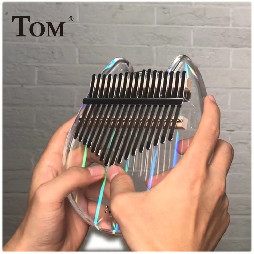 Том кристалл Радуга 17 ключ калимба акриловое произведение искусства лазерного