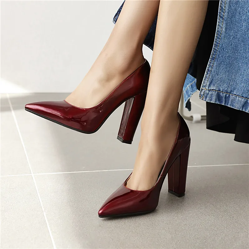 

Asumer 2021 High Heels Ladies Dress Party Wedding Shoes Women Pumps Pointed Toe Shallow Spring Summer Single Shoes Women Black