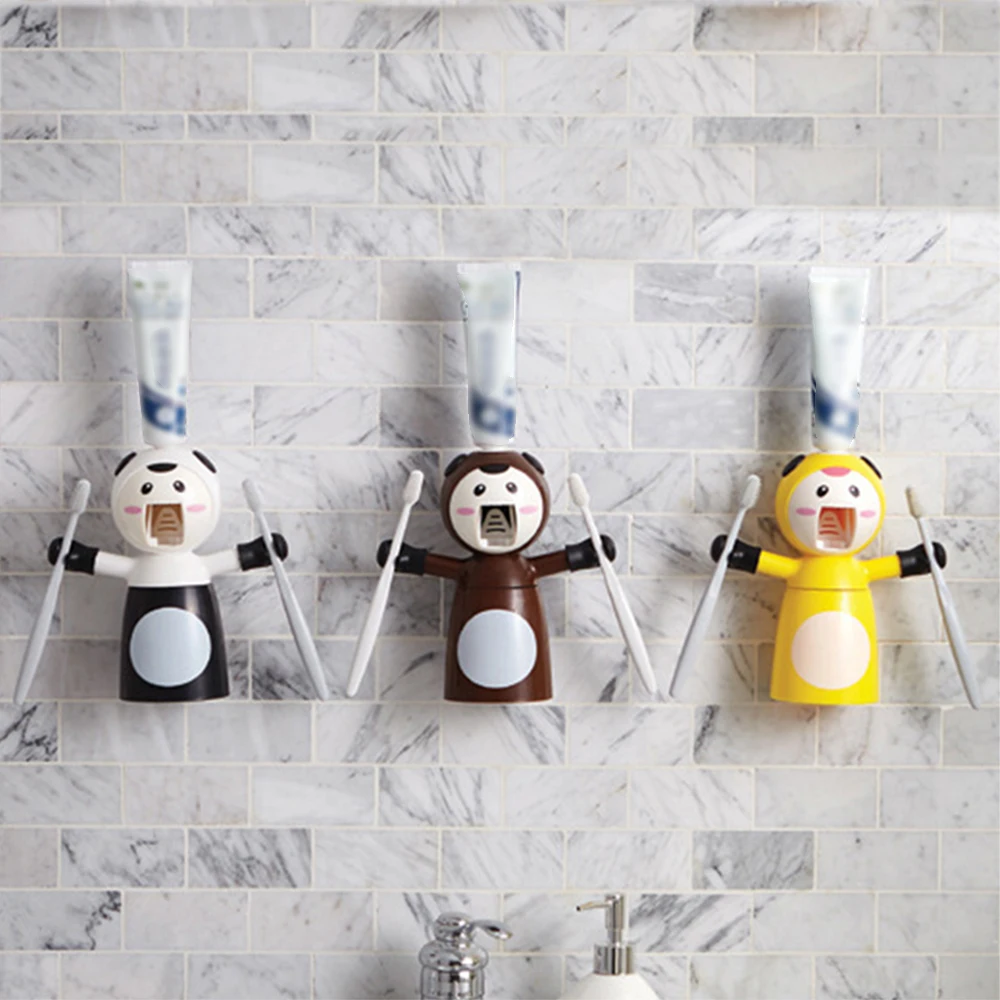 Домашний автоматический диспенсер для зубной пасты семейный держатель щетки