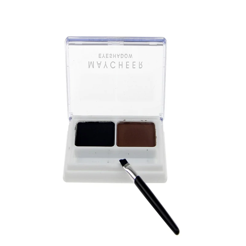 Новый 2 цветный профессиональный набор для макияжа бровей пудра палитра теней