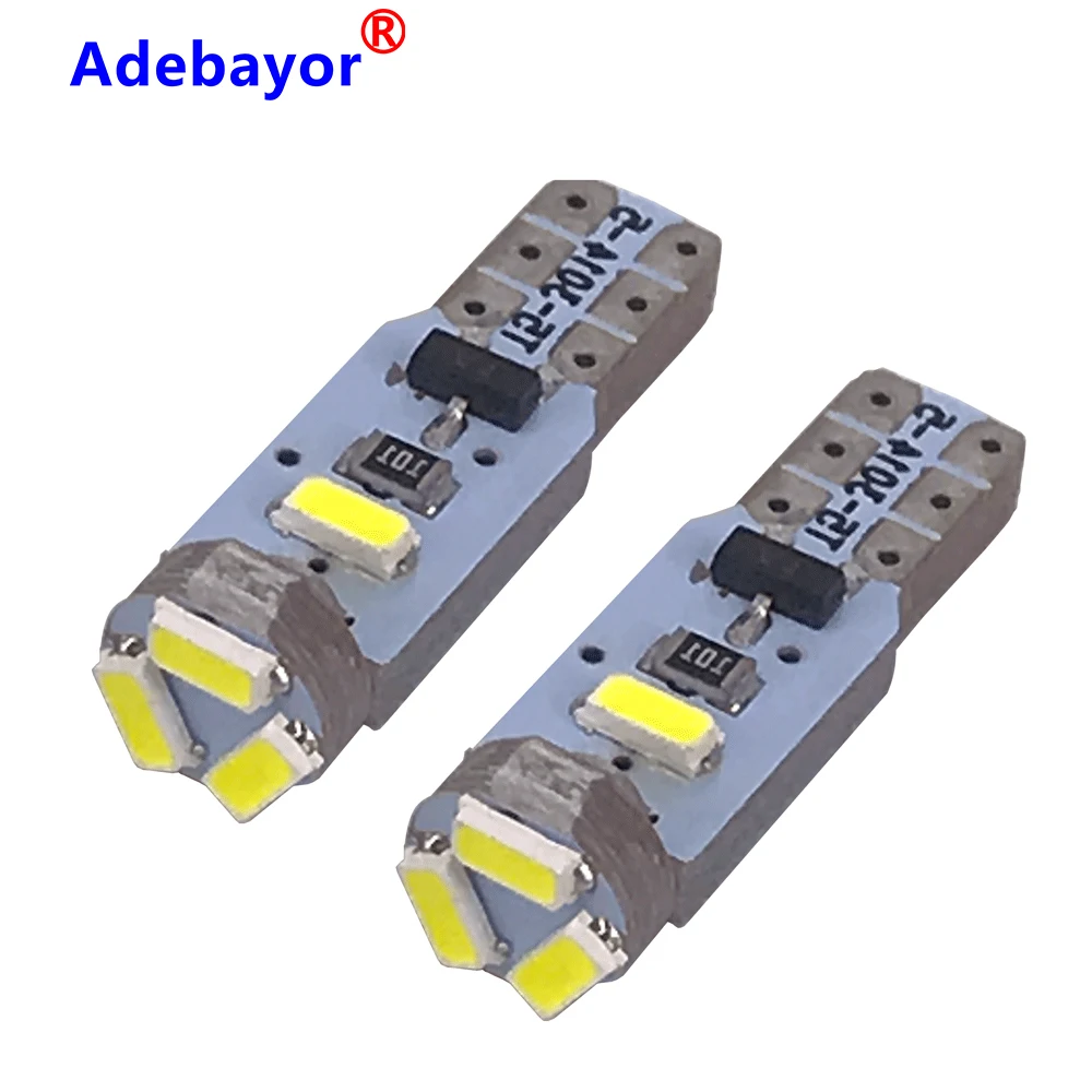 Светодиодная лампа T5 Canbus 3014 5 SMD для автомобильных приборных панелей