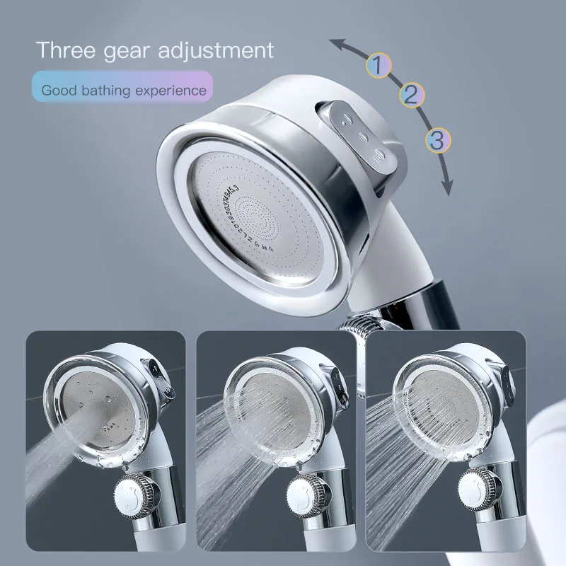 

The New Shower Head Water Saving Flow Polymer Filtration AND Rain High Pressure Spray Nozzle Bathroom Water Saving Shower Head