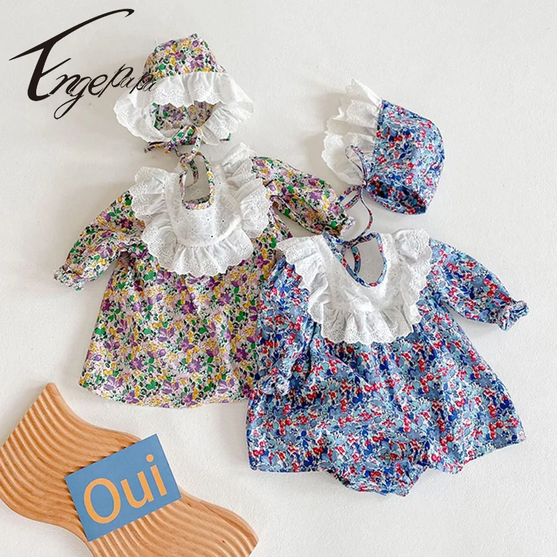 

Engepapa Spring Cute Newborn Baby Girl Long Sleeve Lace Romper Jumpsuit Lovely Princess Dress Outfits Clothes 0-24M
