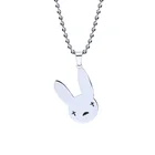 2021 Новый из нержавеющей стали в форме кролика Bad Bunny подвесное ожерелье популярное певец Поклонники подарок колье ювелирные изделия для женщин мужское колье