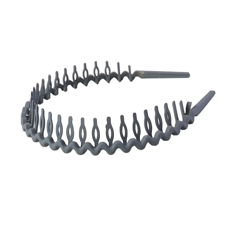 

Fashion Lady Girl Hairband Simple Hair Accessories Wave Tooth Brushed non-slip Color Headband Hair Press Female G0102