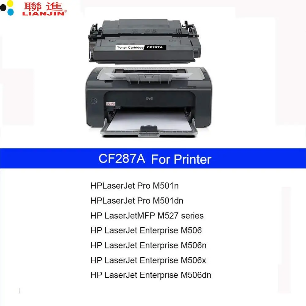 Тонер картридж 87A CF287A 287 для hp Laserjet Enterprise M506 M506dn MFP M527dn M527f Pro M501n M501dn