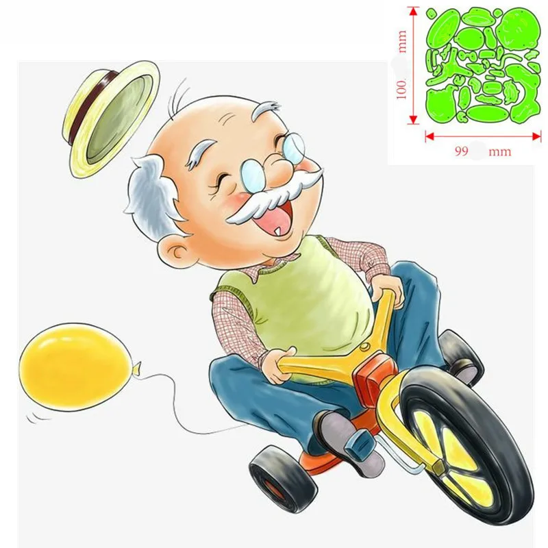 

Набор вырубных штампов "Old дедушка" сделай сам "Скрапбукинг декоративные бумажные карточки ремесло тиснение