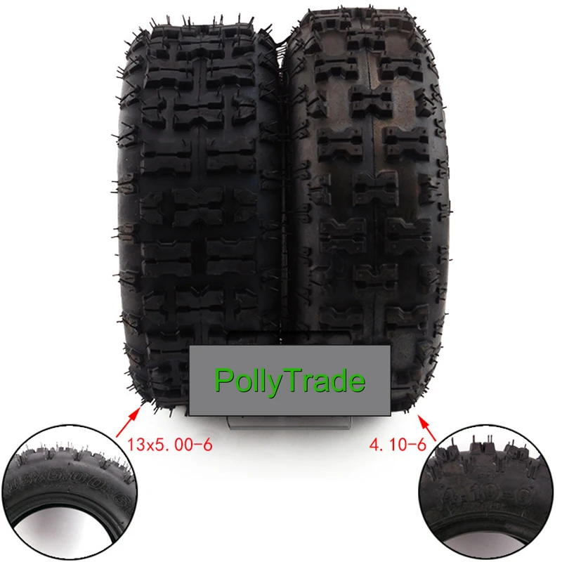 13x5.00-6 tire inch Tubeless Tyre For ATV QUAD Bike Gokart Scooter mini Buggy Mower Snow Plow motorcycles part vacuum tire 4.10 10x3 00 6 5 scooter tyre mini scooter tyres 70 65 6 5 tubeless vacuum tires for xiaomi mini pro balance scooter