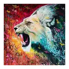 Цветная картина с изображением Льва, животных, бриллиантов, круглая, полная дрель, Nouveaute, сделай сам, мозаика, вышивка, 5D, вышивка крестиком, узор