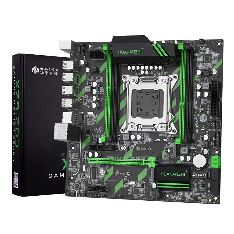 Verkauf HUANANZHI X79-ZD3 M-ATX Motherboard Mit HALLO-GESCHWINDIGKEIT NGFF NVME M.2 SSD Slot SATA 3,0 USB 3,0 RAM Max Up Zu 128G Kaufen Computer Auf Verkauf