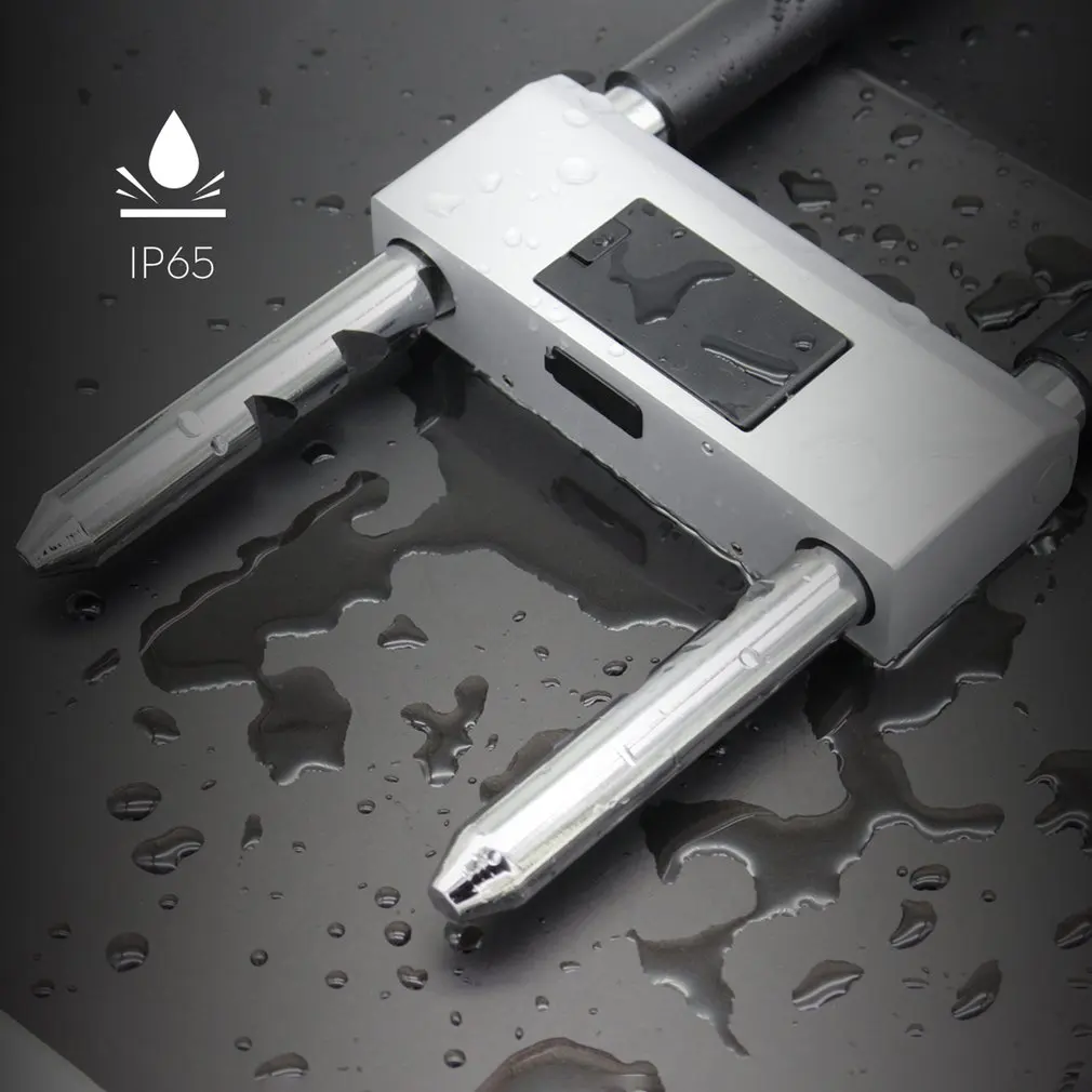Newest Intelligent Fingerprint U Lock U-Shapedlocker Sliding Door Car Motorcycle Bike Padlock Window Password Waterproof | Безопасность