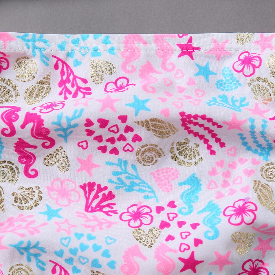 Купальник-бикини с оборками для девочек-подростков Модный комплект из 2