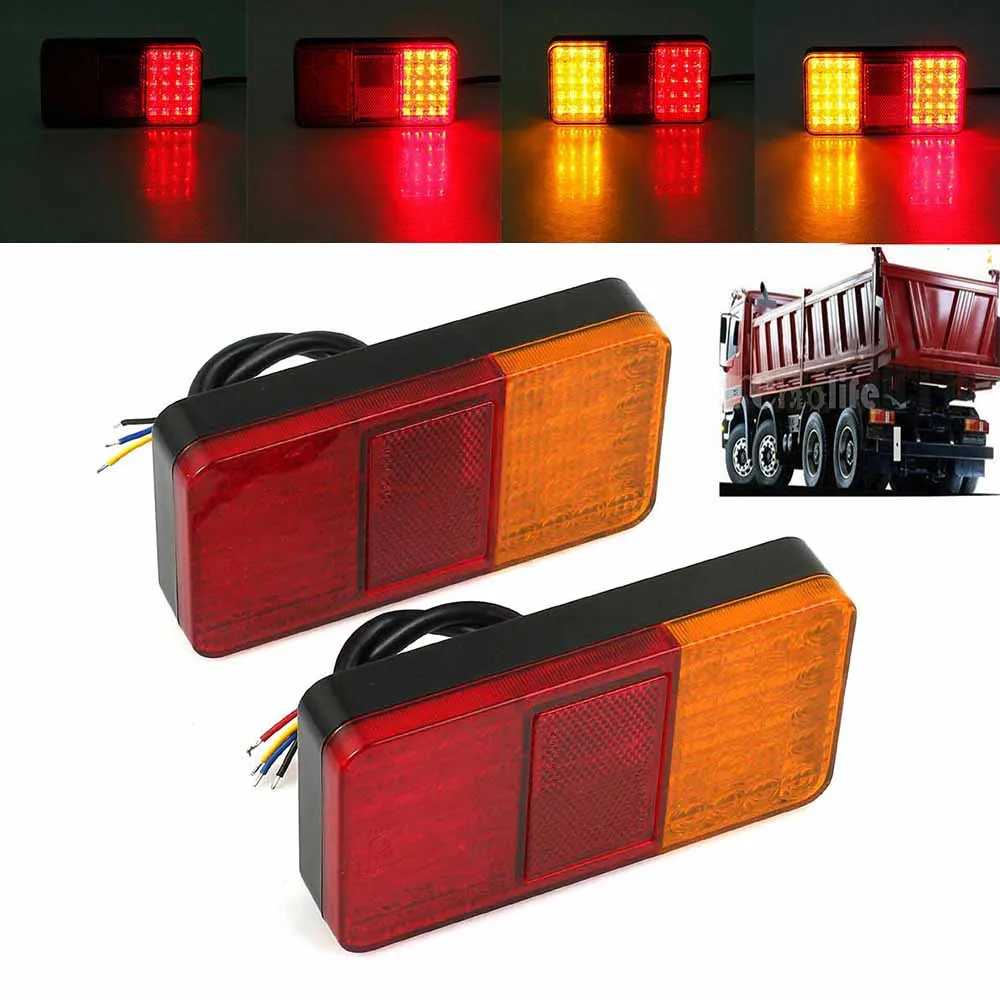 2 шт 12V 40LED Водонепроницаемый задний светильник стоп-сигнал лампы прочный