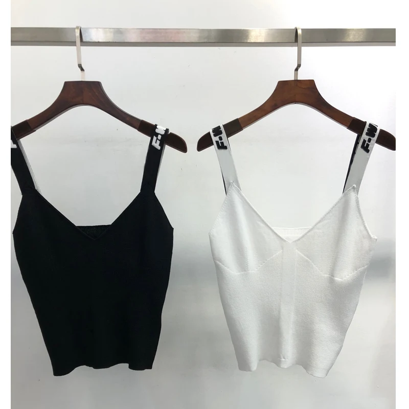 4 3 2020 Ранняя весна новые женские пикантные облегающие трикотажные майки с