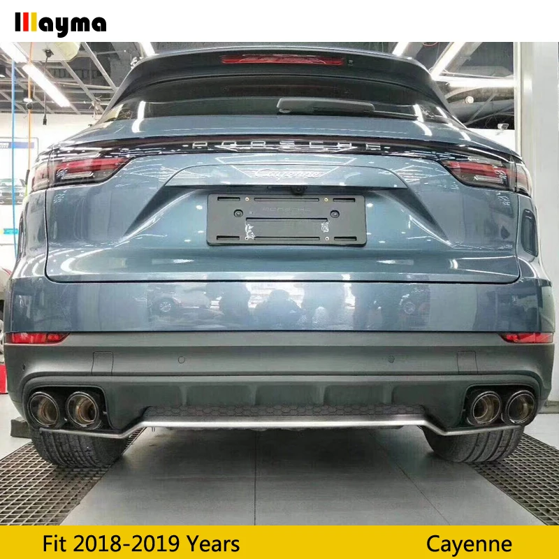1 пара глушители для выхлопных газов из углеродного волокна Porsche New Cayenne 2018 2019 год s