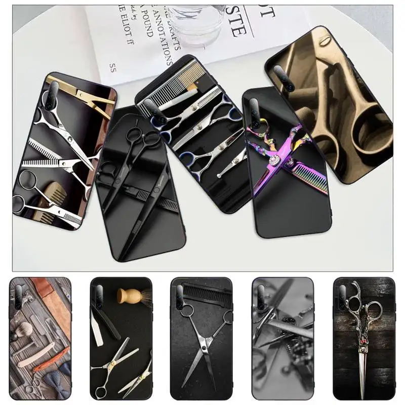 

Hair Stylist Scissors Brush Phone Case For iphone 12 11 13 7 8 6 s plus x xs xr pro max mini shell