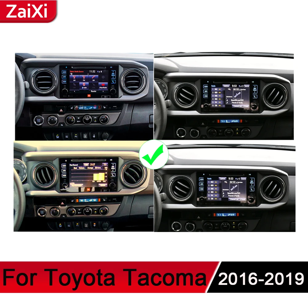Автомагнитола ZaiXi для Toyota Tacoma 2016 ~ 2019 Android GPS аудио радио стерео навигация BT Wi Fi HD