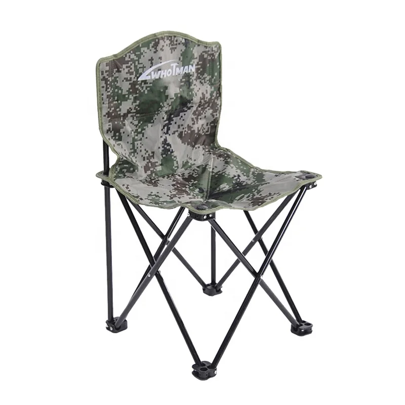 

Whotman Large Size Camouflage Decorative Pattern Fishing Camping Chairs Folding