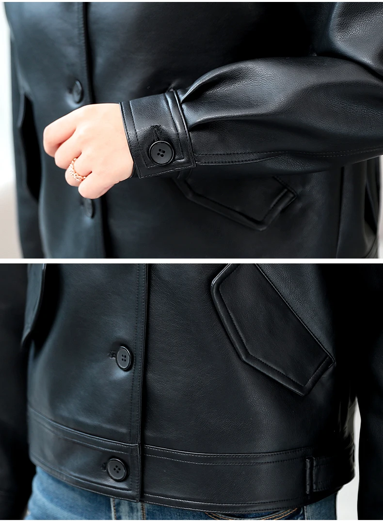 Женский однобортный жакет размера плюс на осень Свободные Студенческие Короткие