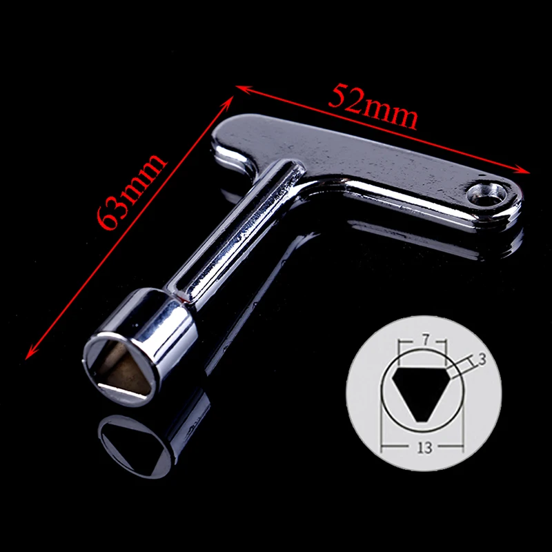 

1Pcs New Triangle Key Lock Elevator Door Key Multifunction Electric Cabinet Keys Universal Key