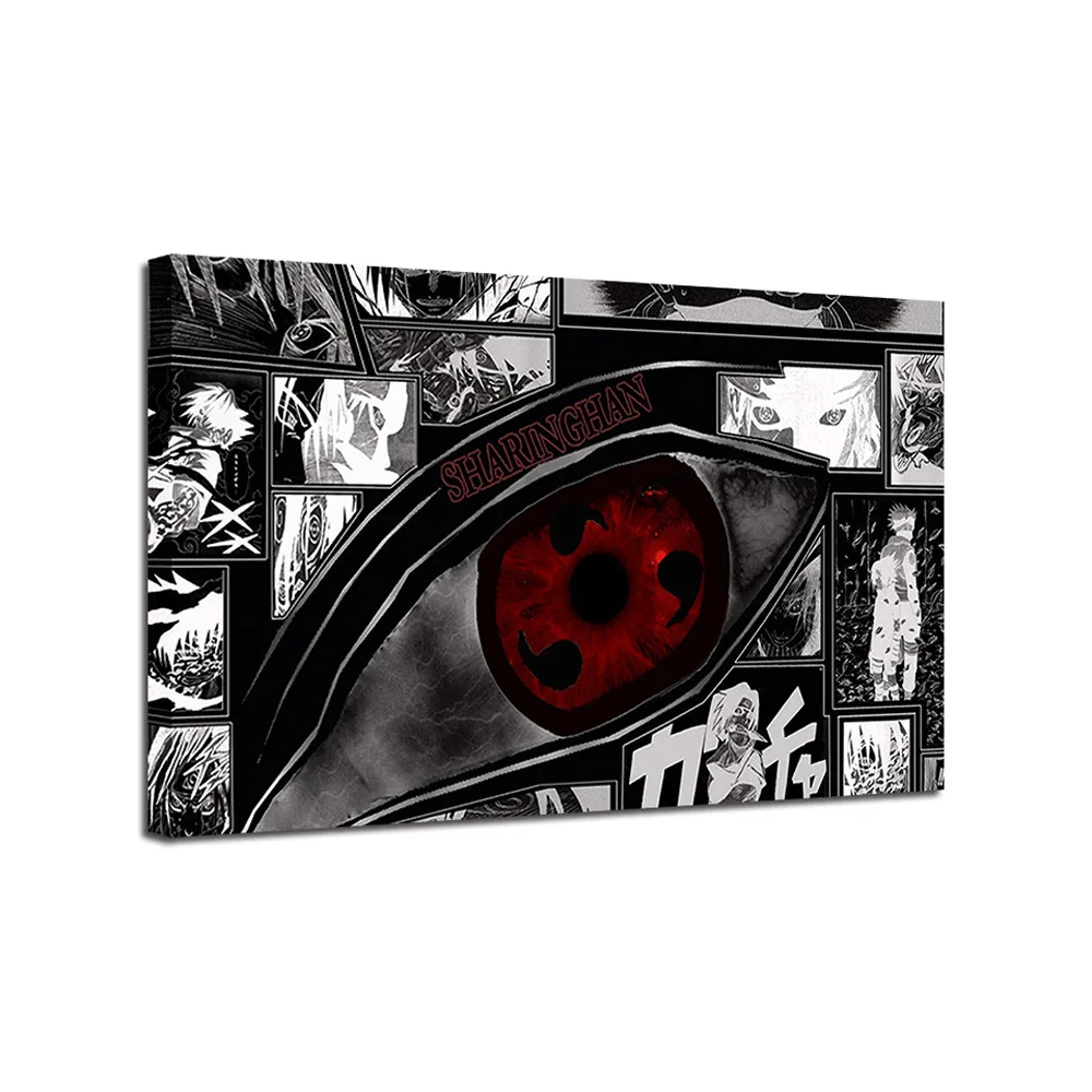 Itachi Uchiha калейдоскоп Sharingan Картина маслом Декоративная картина на стену японского