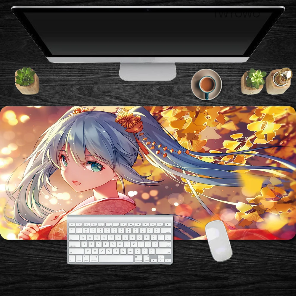 

Sexy Gaming Mouse Pad Gamer Keyboard Mouse Mat Anime Rubber Large Pad PC Computer Mousepad Desk Mat Locking Edge for CS GO Dota
