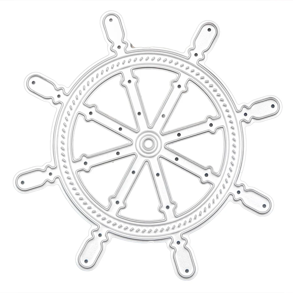 

Rudder Metal Cutting Dies Stencil DIY Scrapbooking Album Stamp Paper Card Embossing Craft Decor