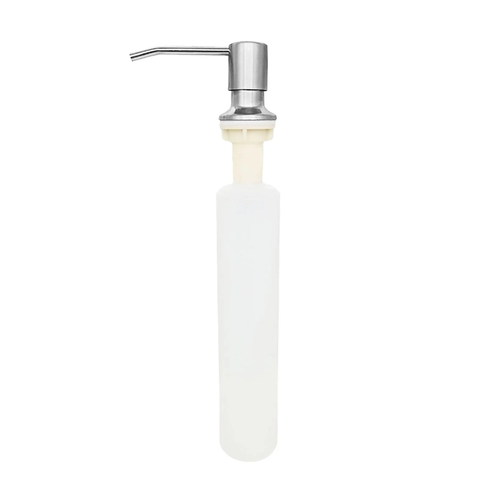 

Easy Install Sink Soap Dispenser Stainless Steel Space Saving Built In Home Kitchen Pump Liquid Lotion Dish Washing Hands Clean
