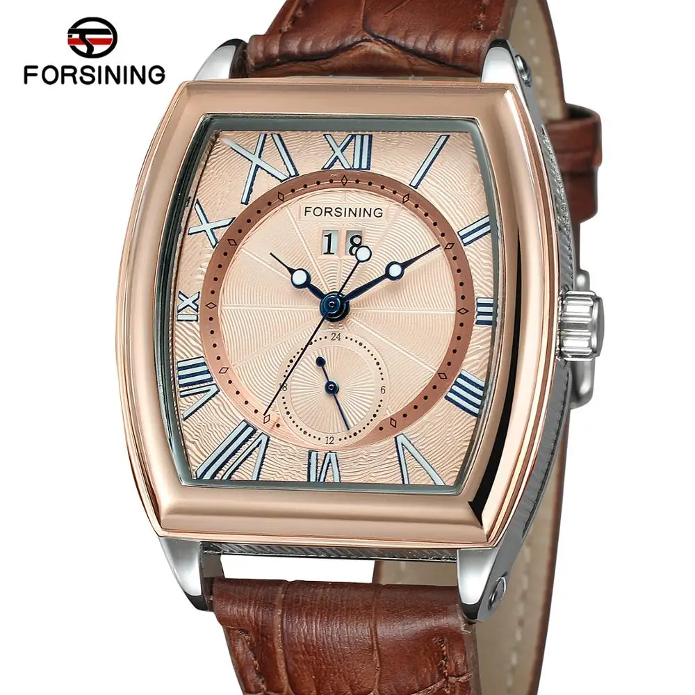Часы наручные Forsining мужские с автоподзаводом брендовые роскошные классические