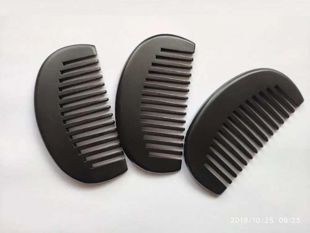 1 шт. натуральный персиковый деревянный мелкозубый лунный гребень женский Уход