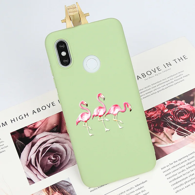 Матовый зеленый фиолетовый розовый чехол для Xiao mi Red Note 8T 7 6 5 силиконовый 6A Pro 5A 7A