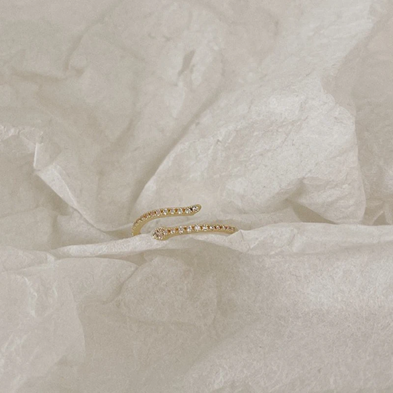 

Charm Snake Finger Ring For Women Vintage Boho Knuckle Party Rings Punk Jewelry Girls Gift Women Opening Snake Cocktail Ring