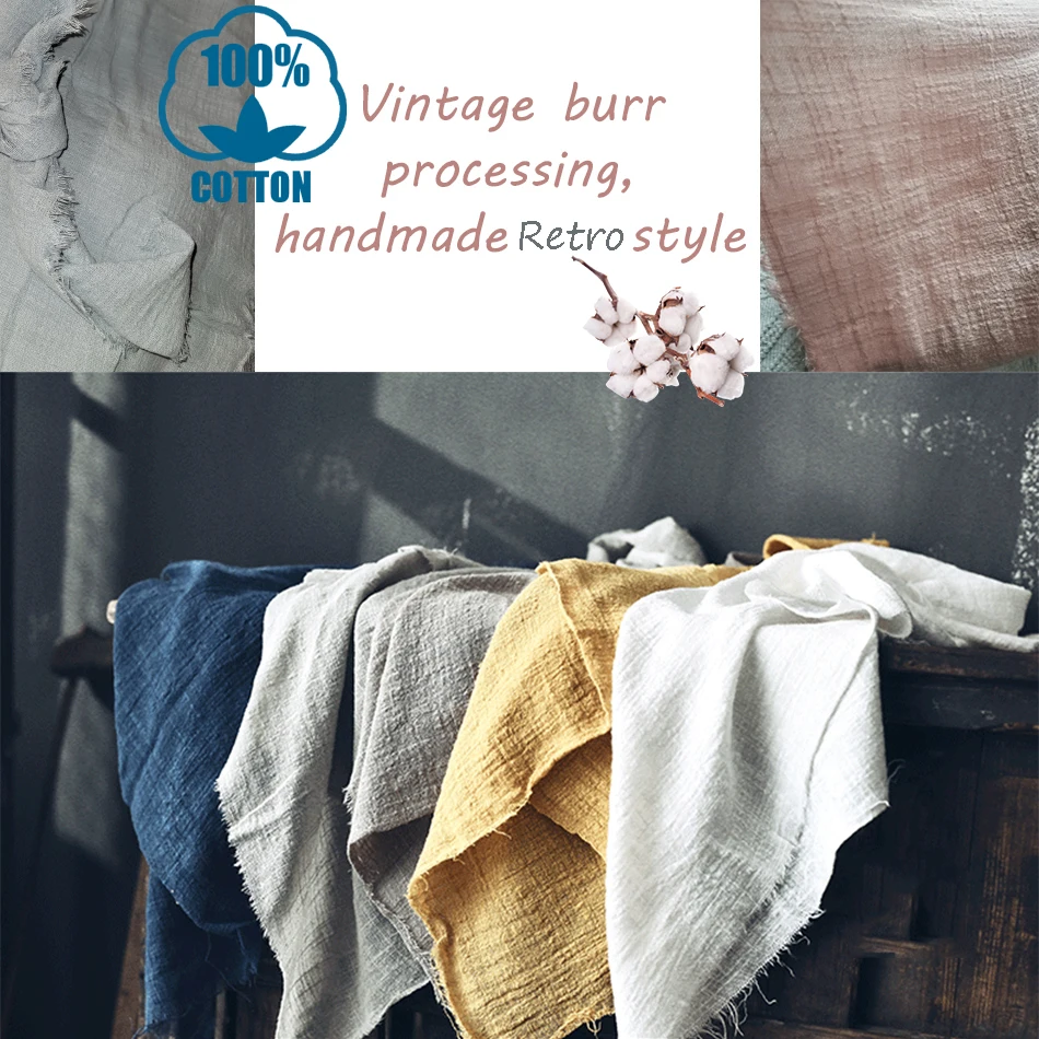 10pcs 42x42cm retro burr napkincustomized dinner table rustic decorcotton gauze wedding kitchen tea toweldining place mats free global shipping