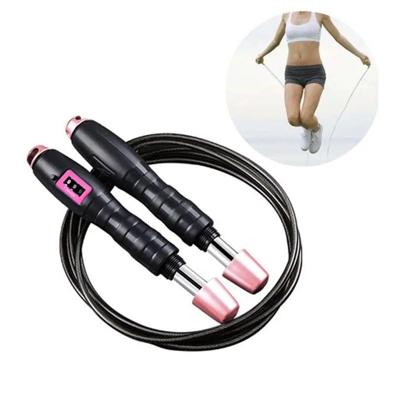 

Fitness Sports Skipping Ropes with Handle Tangle-free Jump Ropes Bearings Weighted Skipping Ropes for Exercise Workout Home Gym