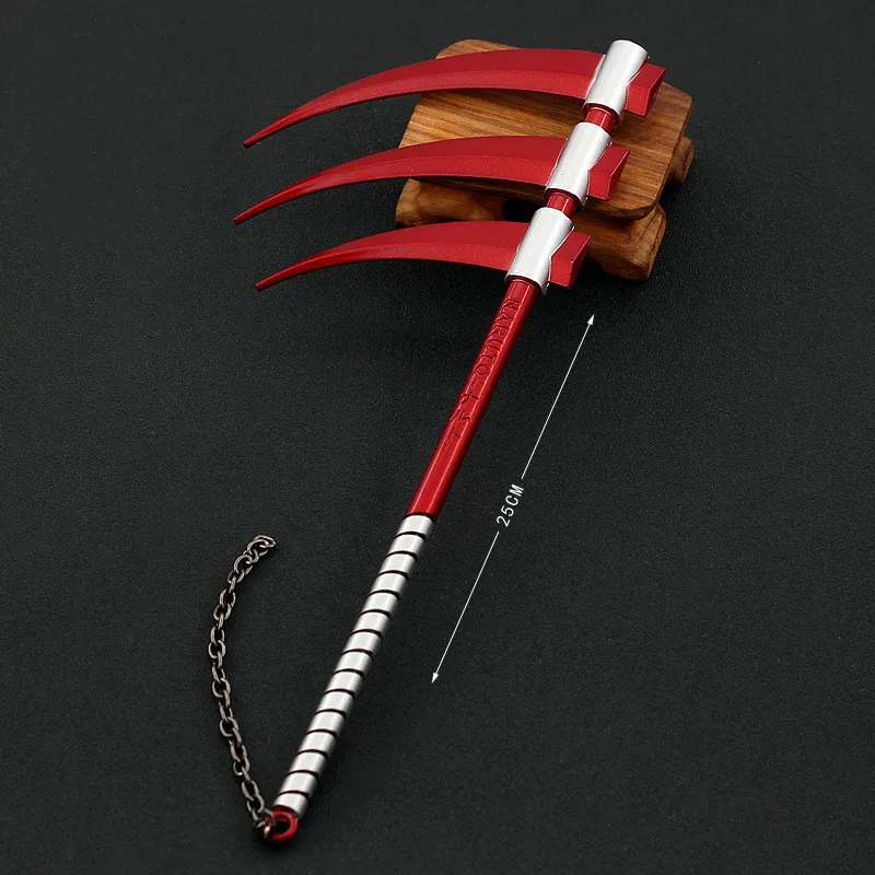 

Alloy Sword Hidan Death Bloody March Sickle Ninja Game Peripheral Model Game Props Ornaments Pendants Creative Gift Toys