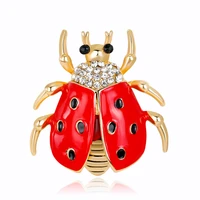 wangaiyao christmas new fashion high grade corsage alloy insect brooch wild personality seven star ladybug corsage female access