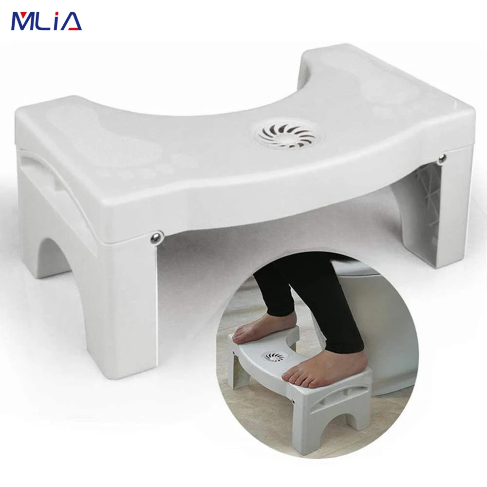 

U-Shaped Squatting Toilet Stool Non-Slip Pad Bathroom Helper Assistant Foot Seat Relieves Constipation Piles Potty Training