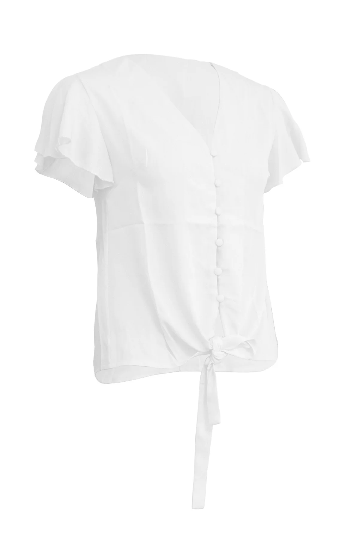 Новинка 2020 женская одежда шифоновая рубашка с v-образным вырезом и пушистыми