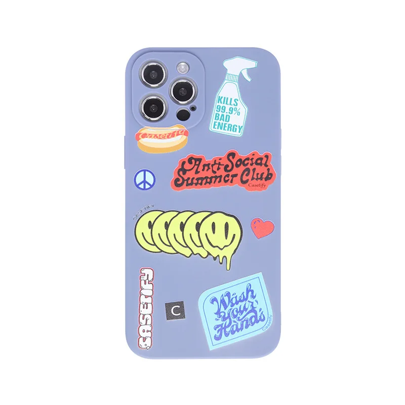 

Phone case suitable for iPhone 6 to 12 TPU cartoon couple maobile phone cover