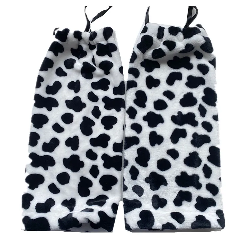 

leg warmers Cow tube socks student pile style foot sock Harajuku style JK slimming leg warmer lolita soft girl furry leg warmers