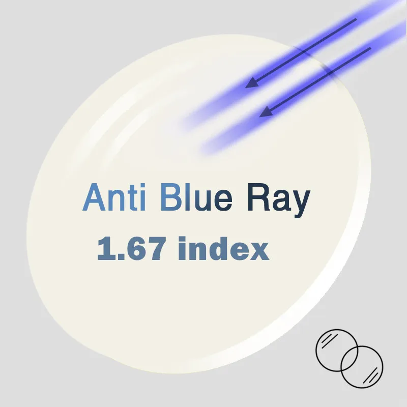 1.67 blue ray lens TR90 оправа для очков, мужские ретро маленькие круглые очки по рецепту, женские, винтажные оптические оправы для близорукости, очки - Цвет оправы: 1.67 blue ray lens