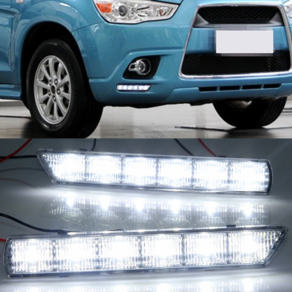 Дневные ходовые огни CSCSNL дневные для Mitsubishi ASX 2010 2011 2012 Автомобильные светодиодные