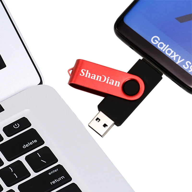 Пластиковый флеш накопитель OTG 2 0 ГБ многофункциональный 8 16 32 64 U диск модный