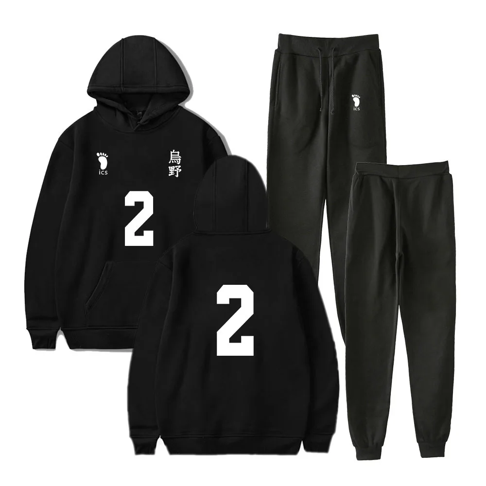 Children's Sportswear Best Selling Products in 2020 Hoody Black Hoodie Womens Tracksuit Men Set Cotton Full Pants | Мужская одежда