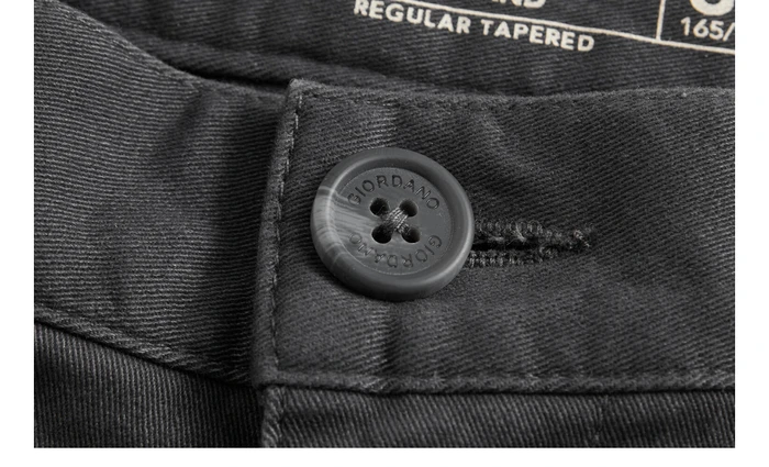 Giordano мужские брюки, однотонные, контрастные, тонкие брюки, мужские, дышащие, хлопковые, спандекс, повседневные, Pantalon Hombre 01119726
