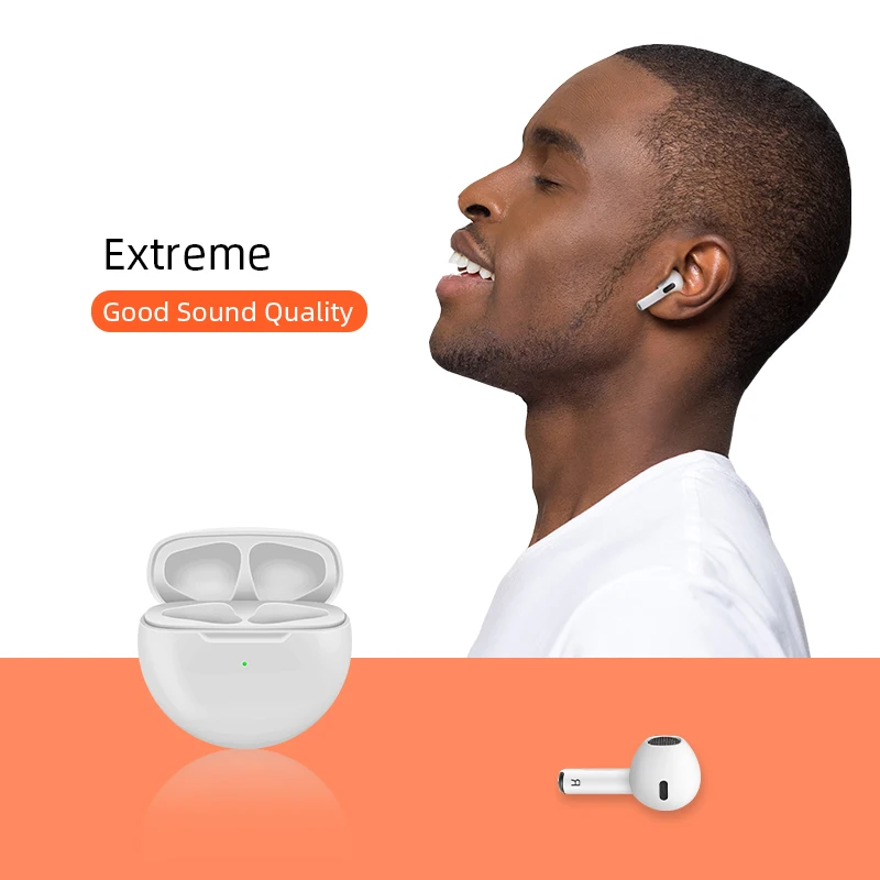 

Air Pro 6 TWS Wireless Earphones Rename Bluetooth 5.0 Mini Earbuds with Charging Case Sports Handsfree Headset for Smart Phones