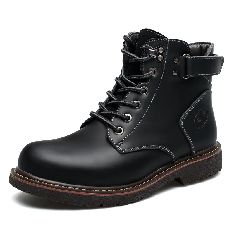 

Mens Martins Boot Fashion Designer Winter Boot Biker Boot for Men Leather High Boot Homme Ankle Boot Warm Waterproof Chunky Boot