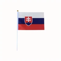1421 cm slovakia country banner170 t polyester flagsmall size hand flag 100pcslot